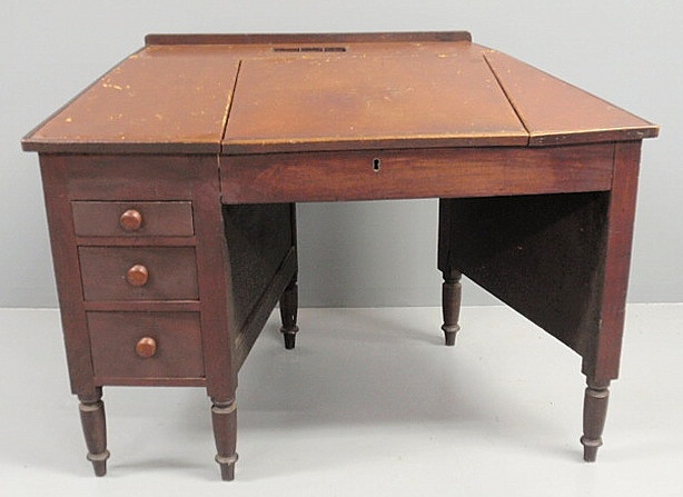 Sheraton walnut sea captain's desk