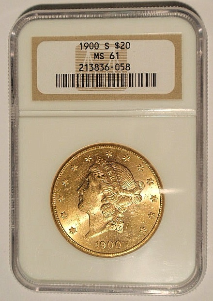 1900-S Double Eagle twenty-dollar