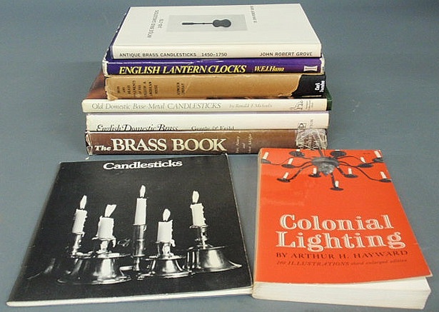 Eight books on brass including