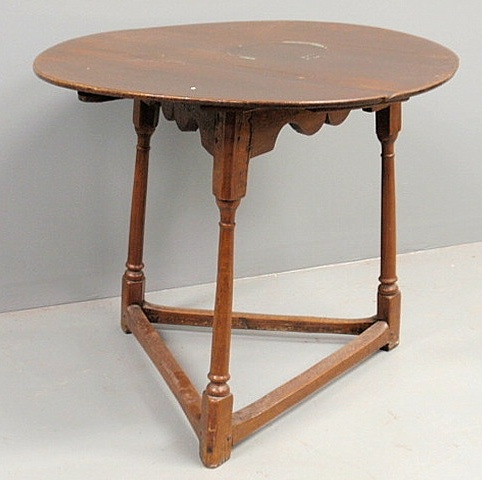 Yew wood tap table c 1770 with 159df5