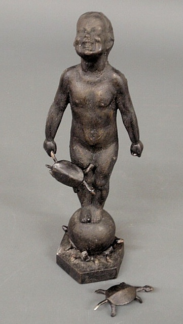 Faux bronze cast metal figure of 159e06