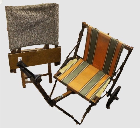 Wartime Foldable Pram and Tapestry