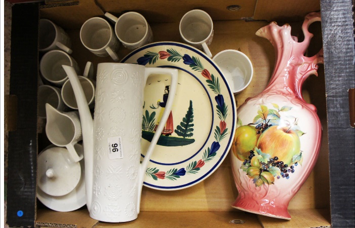 A tray comprising Totem Part Tea Set