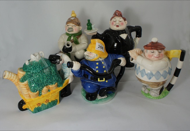 A collection of Novelty Teapots 159ec1