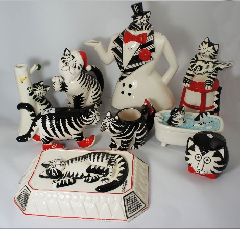 A Collection of Sigma Cat Ceramics 159eca