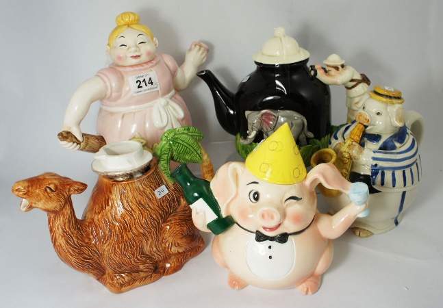 A Collection of Novelty Teapots