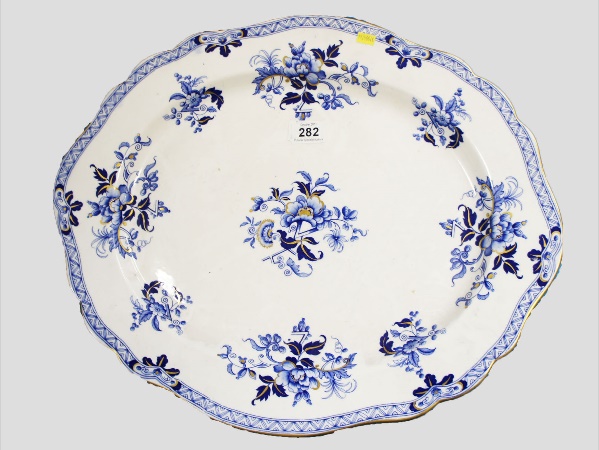 Large 19th Century Grosvenor Blue