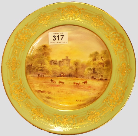 Royal Doulton Gilded Cabinet Plate 159f13