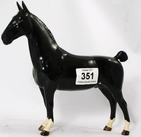 Beswick Black Hackney Horse - Black
