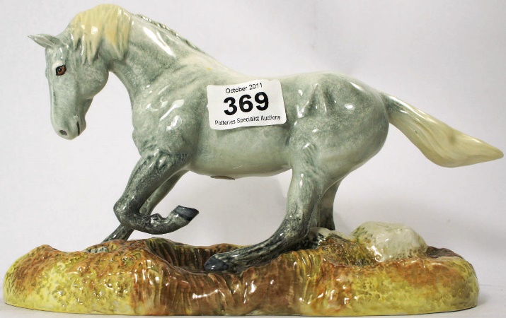 Beswick Grey Horse on Base dated 159f32