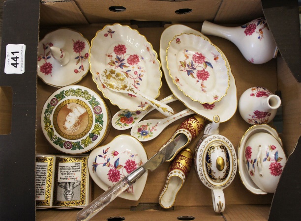 A box of Spode China comprising of miniature
