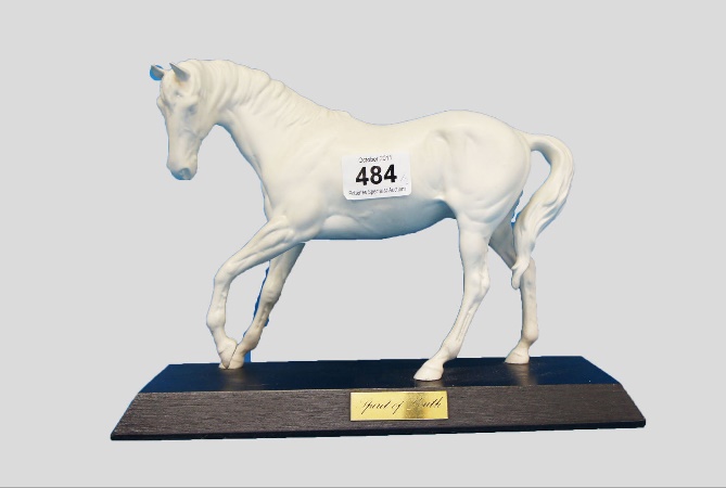 Beswick Spirit of Youth Horse on Wooden