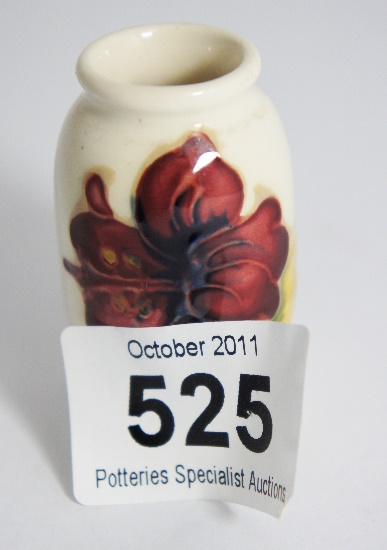 Moorcroft Miniature Hibiscus on Ivory