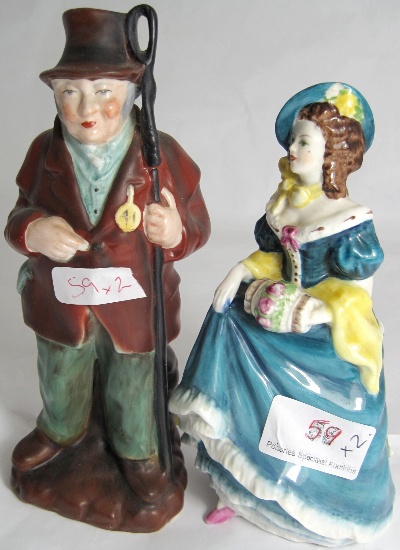 Collection of 2 Coalport figures 159ff2