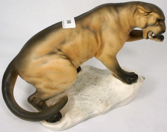 Beswick Puma on a Rock Matt 1702 15a082