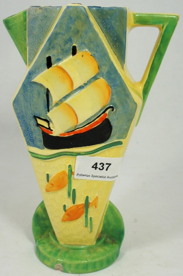 Burleigh ware Rare Art Deco jug decorated