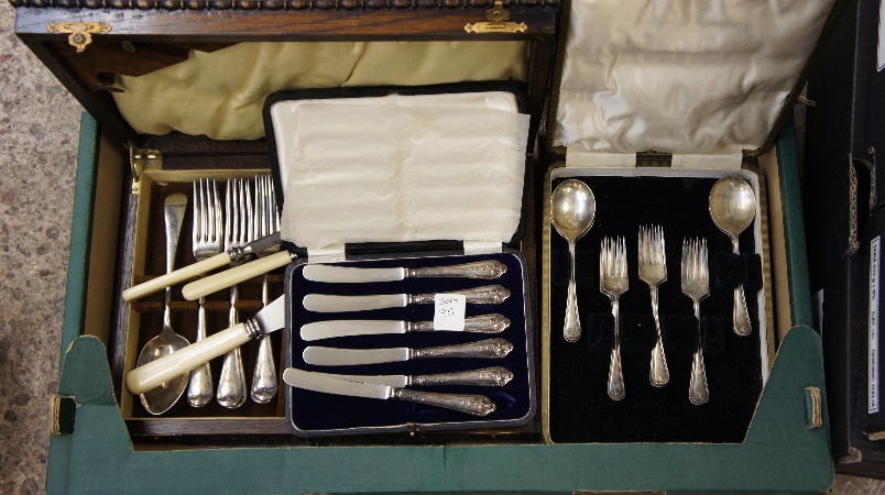 5 Boxes of Vintage Cutlery to Include 15a3d0