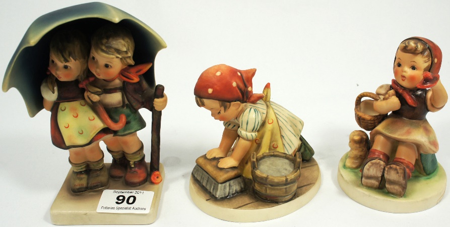 Goebel Set of 3 Figures Child and Umbrella