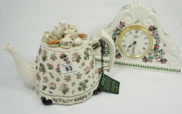 Large Portmeirion Mantle Clock 15a3f8