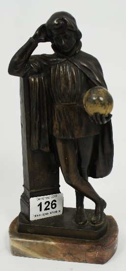 Art Deco Spelter Figure of Othello 15a412