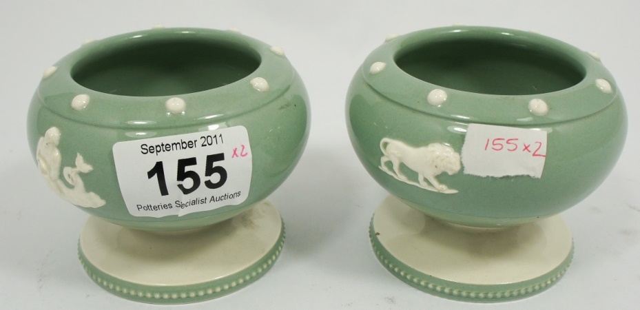 A pair of Wedgwood unusual Celladine