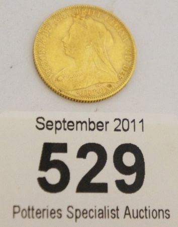Gold Full Sovereign dated 1898