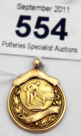 9ct Snooker Medal (10.3g)