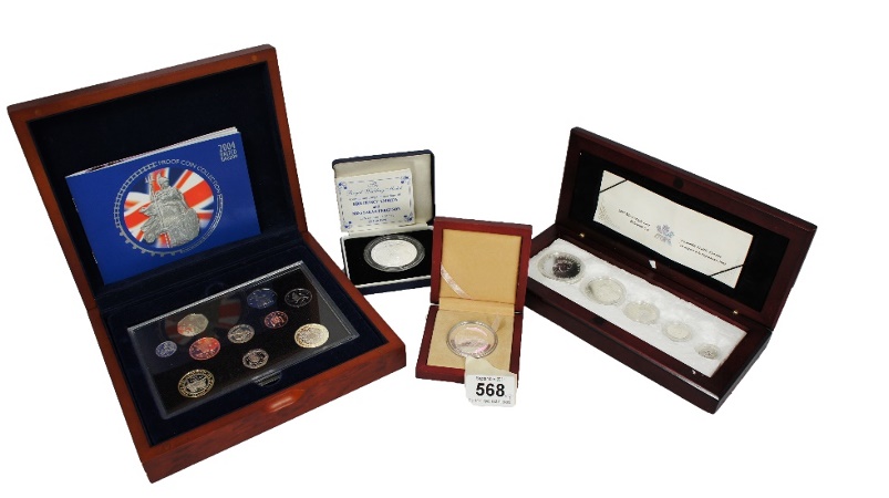 A collection of Proof coins to include