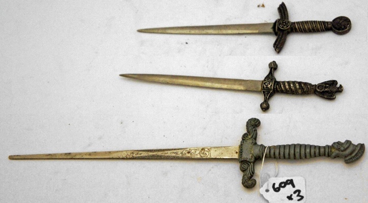 Three German Military miniature Sword