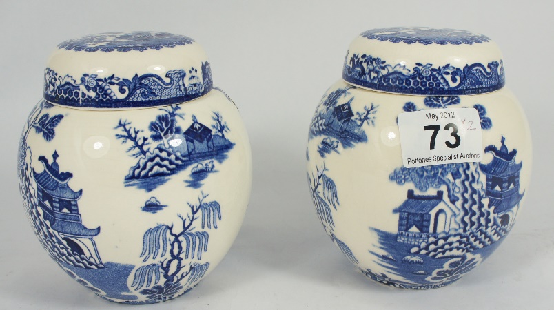 Pair of Masons Blue and White Ginger 15a736