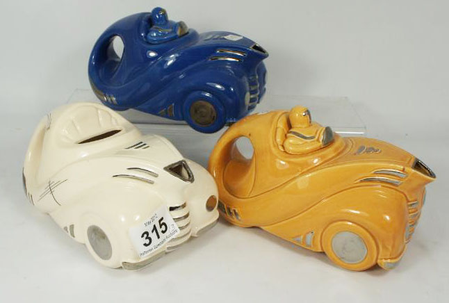 Cosmic Racing Car Tea Pots Andy