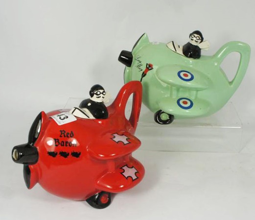 Cartlon Ware Tea Pots The Red Baron