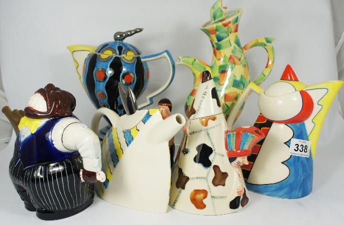 A collection of Tea Pots to include 15a830