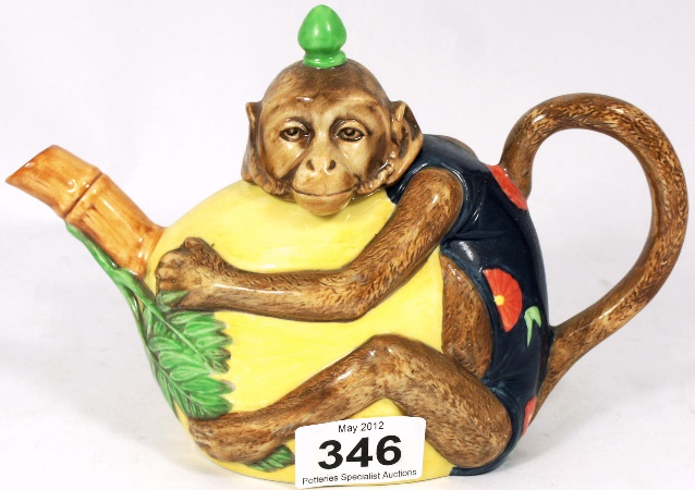 Minton Majolica Character Tea Pot Monkey