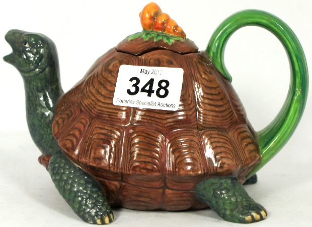 Minton Majolica Character Tea Pot Tortoise