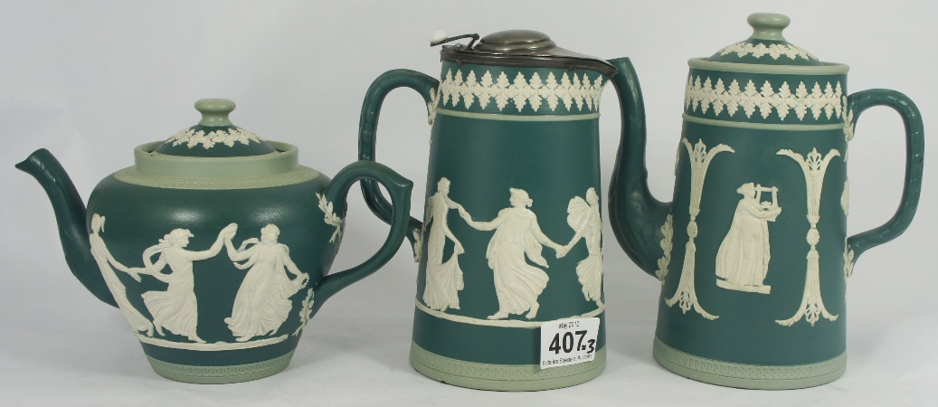 Dudsons Jasper Ware Style Green and