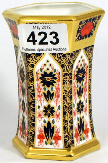 Royal Crown Derby octagonal Vase 15a881