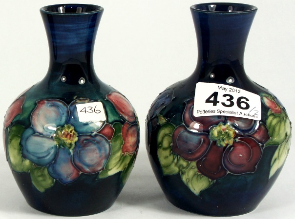 A pair of Moorcroft Vases decorated 15a88b