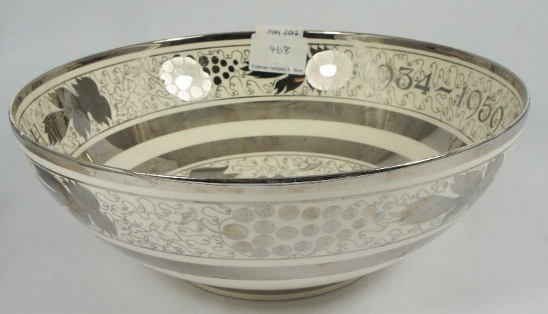 Grays Pottery Platinum Gilt Bowl