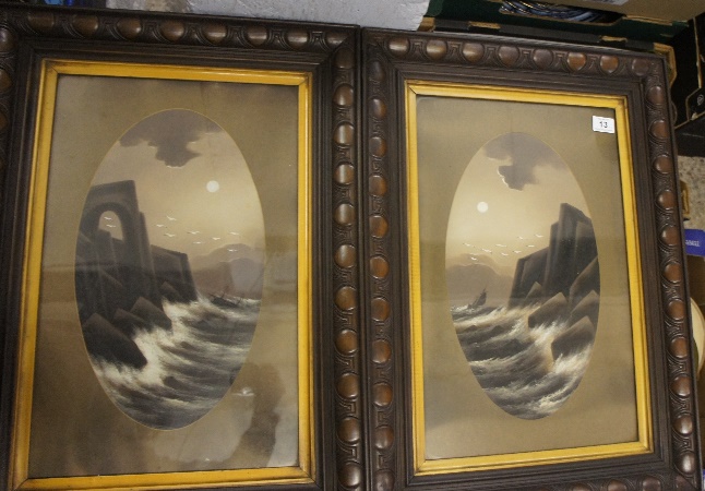 Framed Victorian Oil Paintings depicting