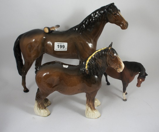 Beswick Horses 818 Shire ears 15a95d