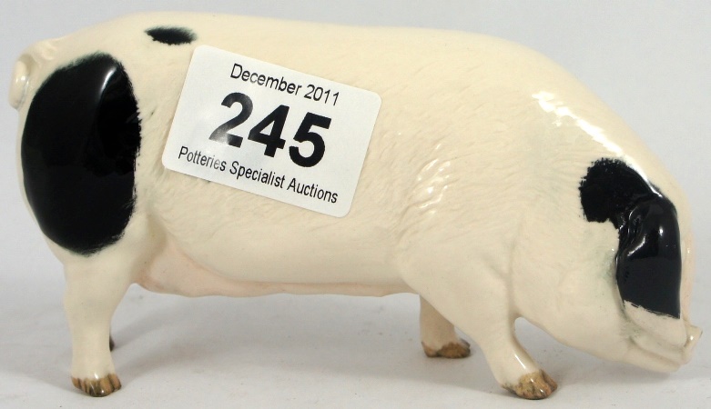 Beswick Gloucester Old Spot Pig Model