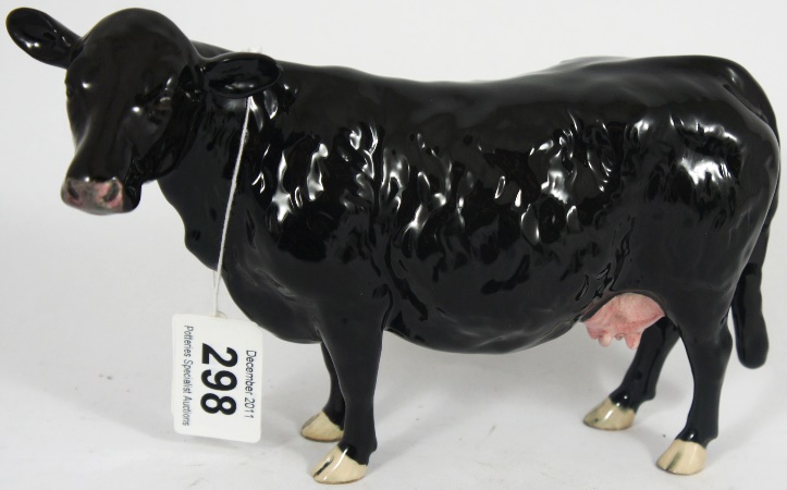 Beswick Black Galloway Cow Model