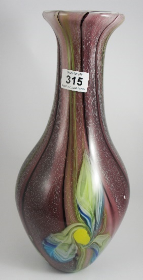 Large Purple Murano Vase height 42cm