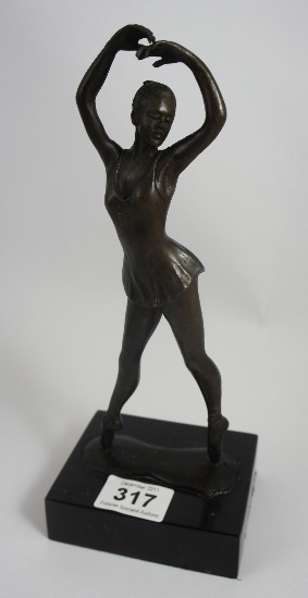 Model of a Bronze Ballet Dancer height