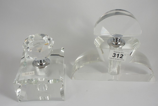 Two Large Glass Bottles / Perfume