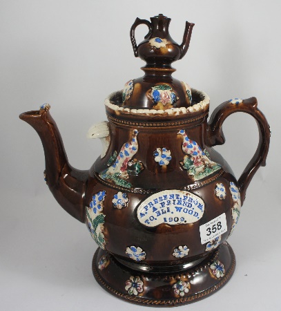 Large Measham Barge Ware Tea Pot