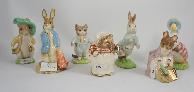 Beswick Beatrix Potter Gold Accent 15a9e5