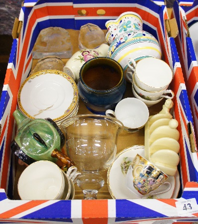 A collection of pottery to include Denby