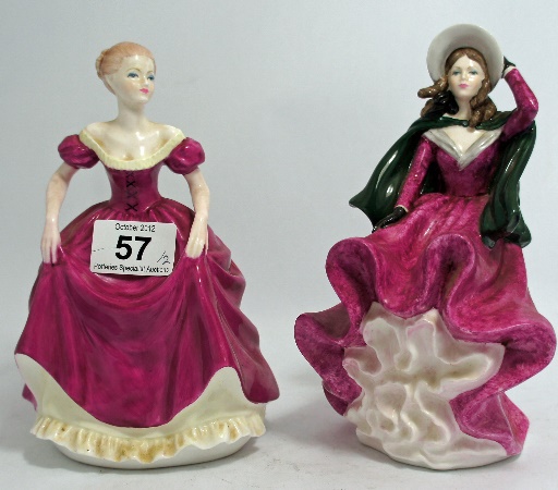 Coalport figures Winters Morn and 15aa4e